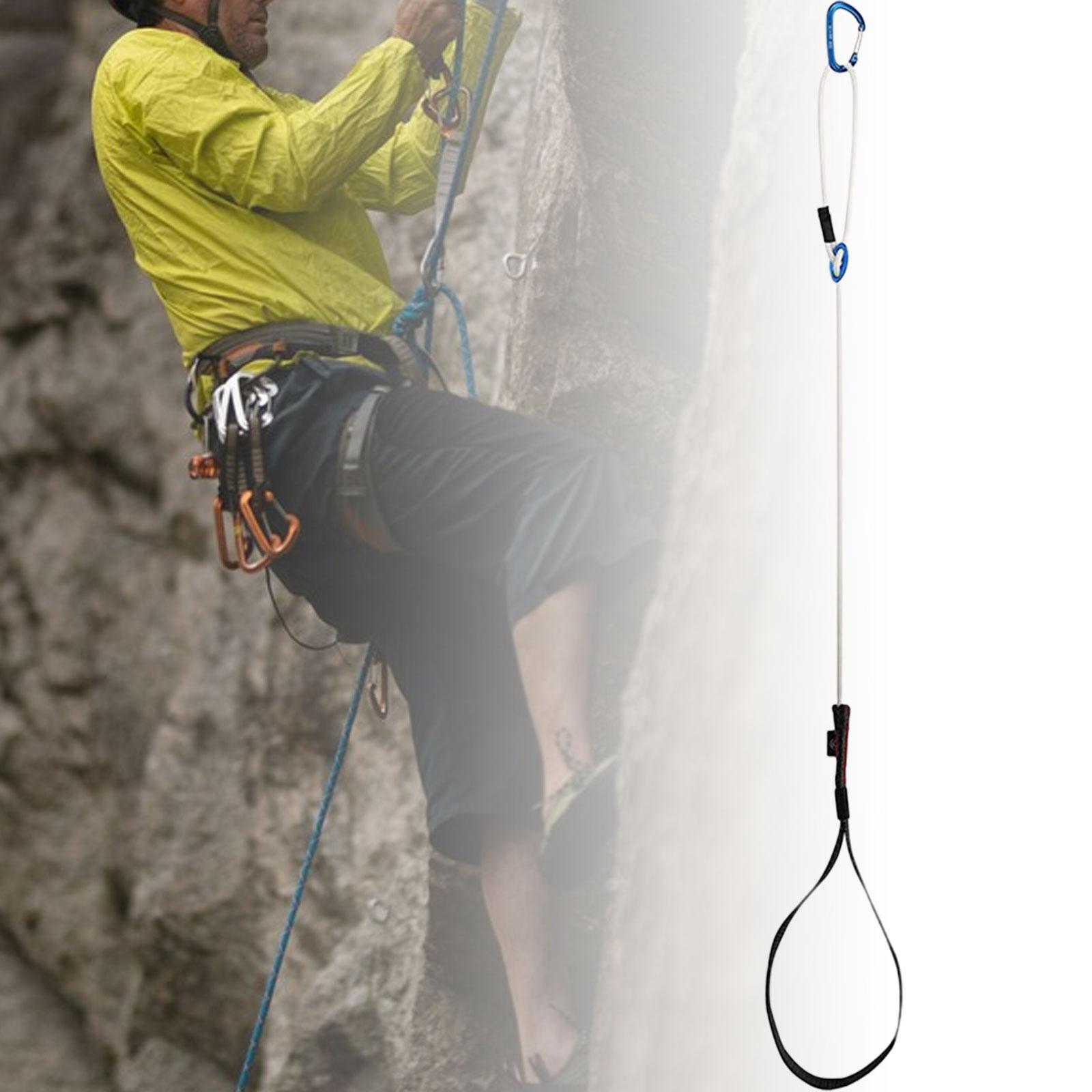 Rock Climbing Ascender Adjustable Rope Foot Loop Ascender for Outdoor Sports