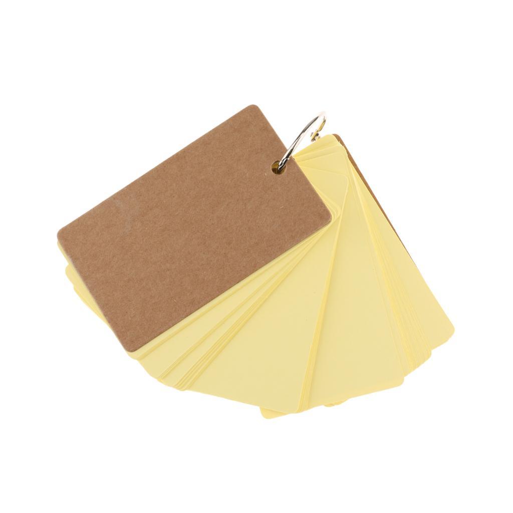 50Pcs DIY Blank Word Cards Christmas Greeting Card Memo Pads Business Card 9*5cm