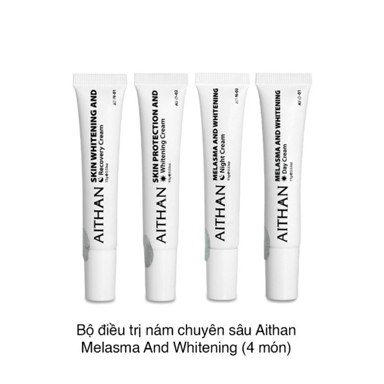 Bộ Kem Nám Chuyên Sâu Aithan Melasma And Whitening Giúp Loại Bỏ Sắc Tố Gây Sạm Nám, Làm Sáng Các Vùng Da Bị Nám
