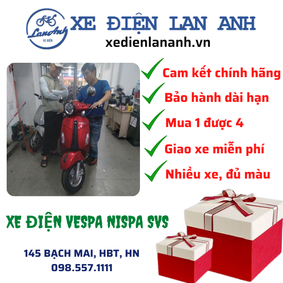 XE MÁY ĐIỆN VESPA OSKAR NISPA SVS