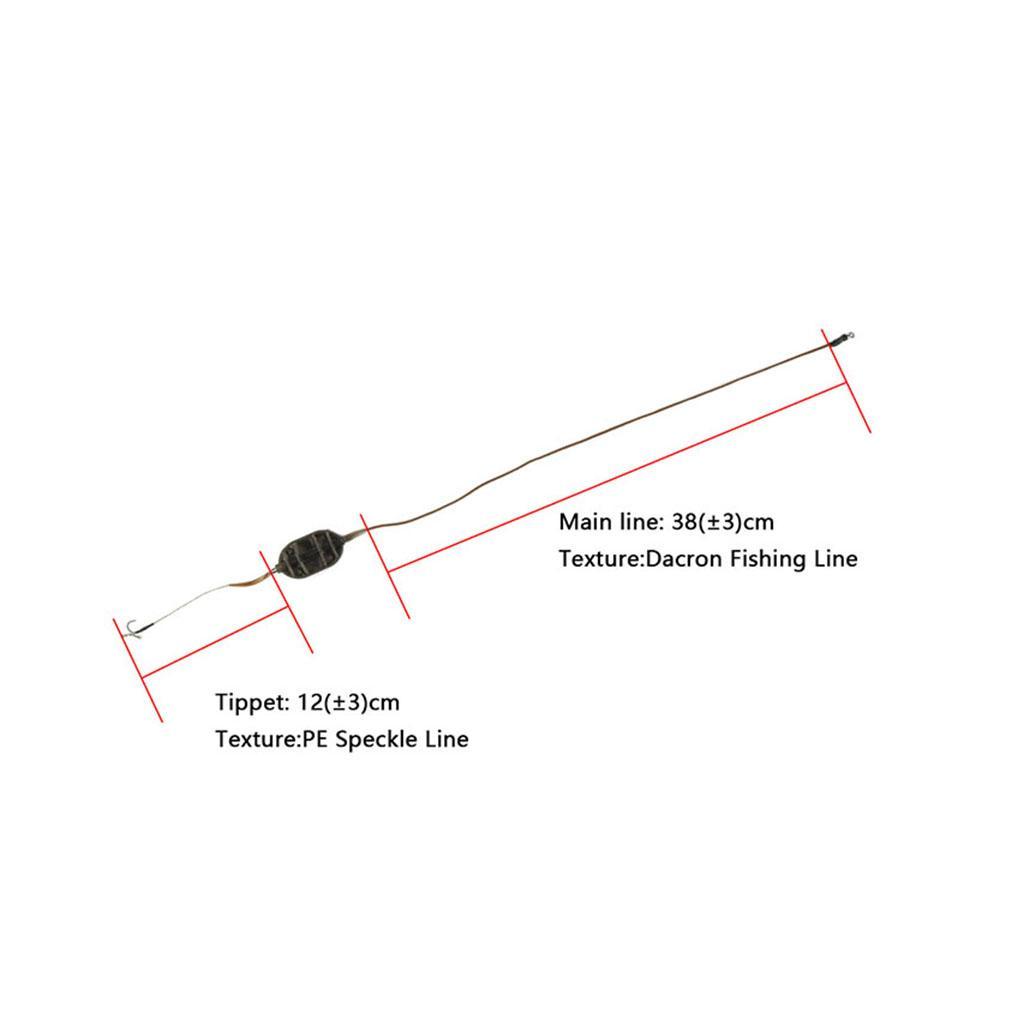 Carp Fishing Hair Rig Braided Wire Hook Group  Cage