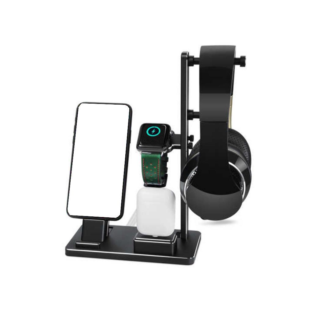 6 in 1 Charging Dock Station Stand for Apple iPhone 6 7 8 X iWatch 1 2 3 Wireless Airpods Wireless Headphone
