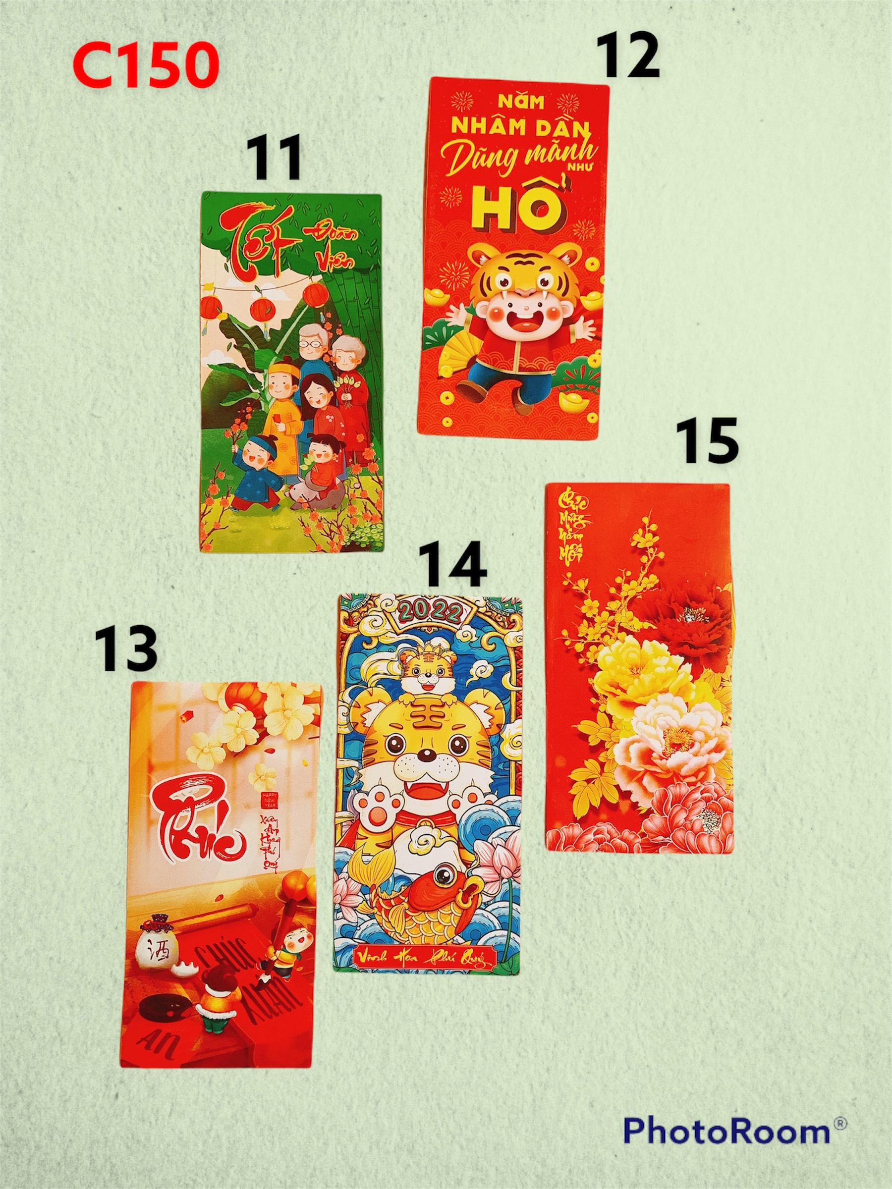 Set 100 Bao Lì Xì Tết Cổ Truyền