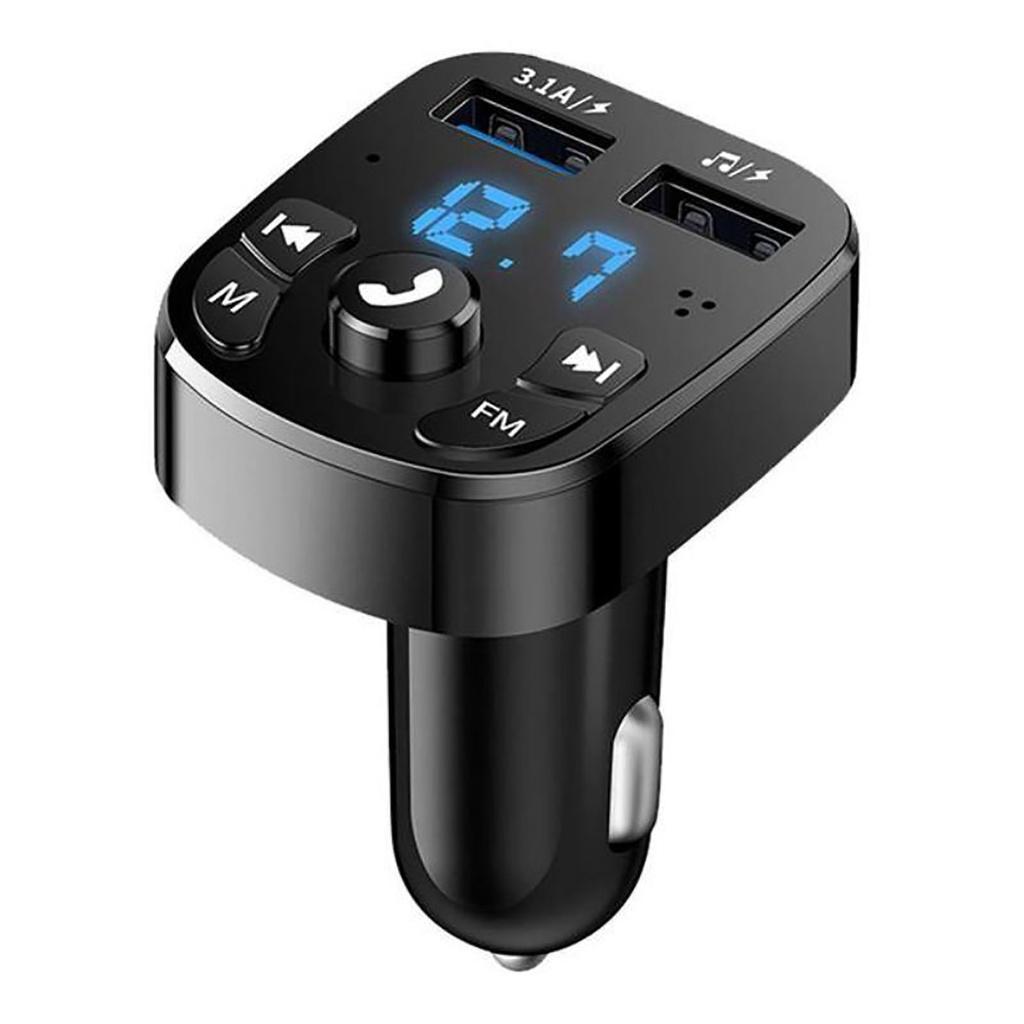 Máy nghe nhạc MP3 bluetooth không dây hai cổng sạc USB cho xe hơi