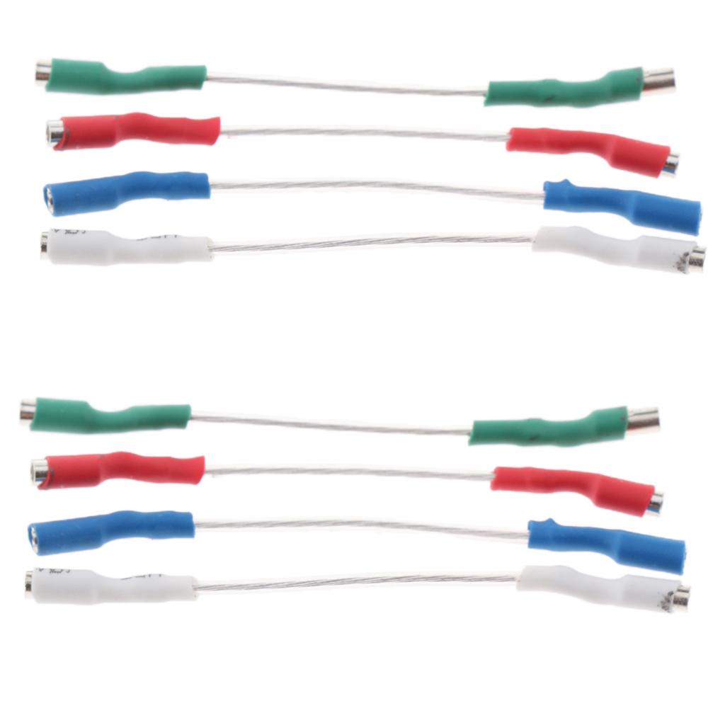 8 Pieces Turntable Phono Cartridge Headshell Wires