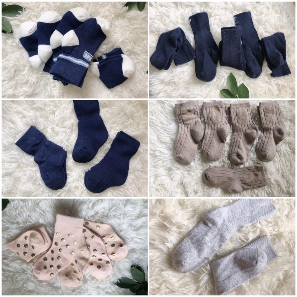 10 đôi Tất vớ trẻ em cổ dài cotton 01-03 tuổi