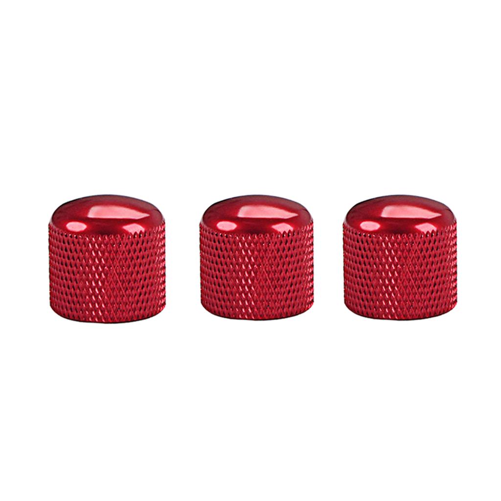 Sunnimix 3 Chiếc Guitar Điện Và Bass Âm Tập Điều Khiển Điện Tử Núm Nắp Đỏ