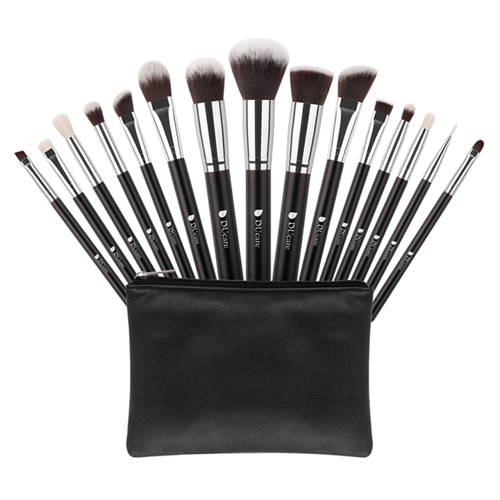 Bộ cọ trang điểm 15 cây DUcare 15Pcs Makeup Brushes Set Goat Hair