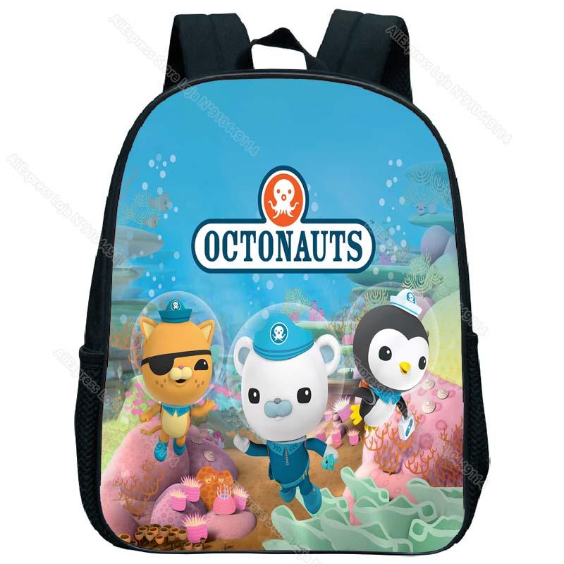 Octonauts Tập Đi Mẫu Giáo Ba Lô Trẻ Em Hình Hoạt Hình Ba Lô Trẻ Em Anime Có Túi Bé Bắt Đầu Học Quà Tặng Dành Tất