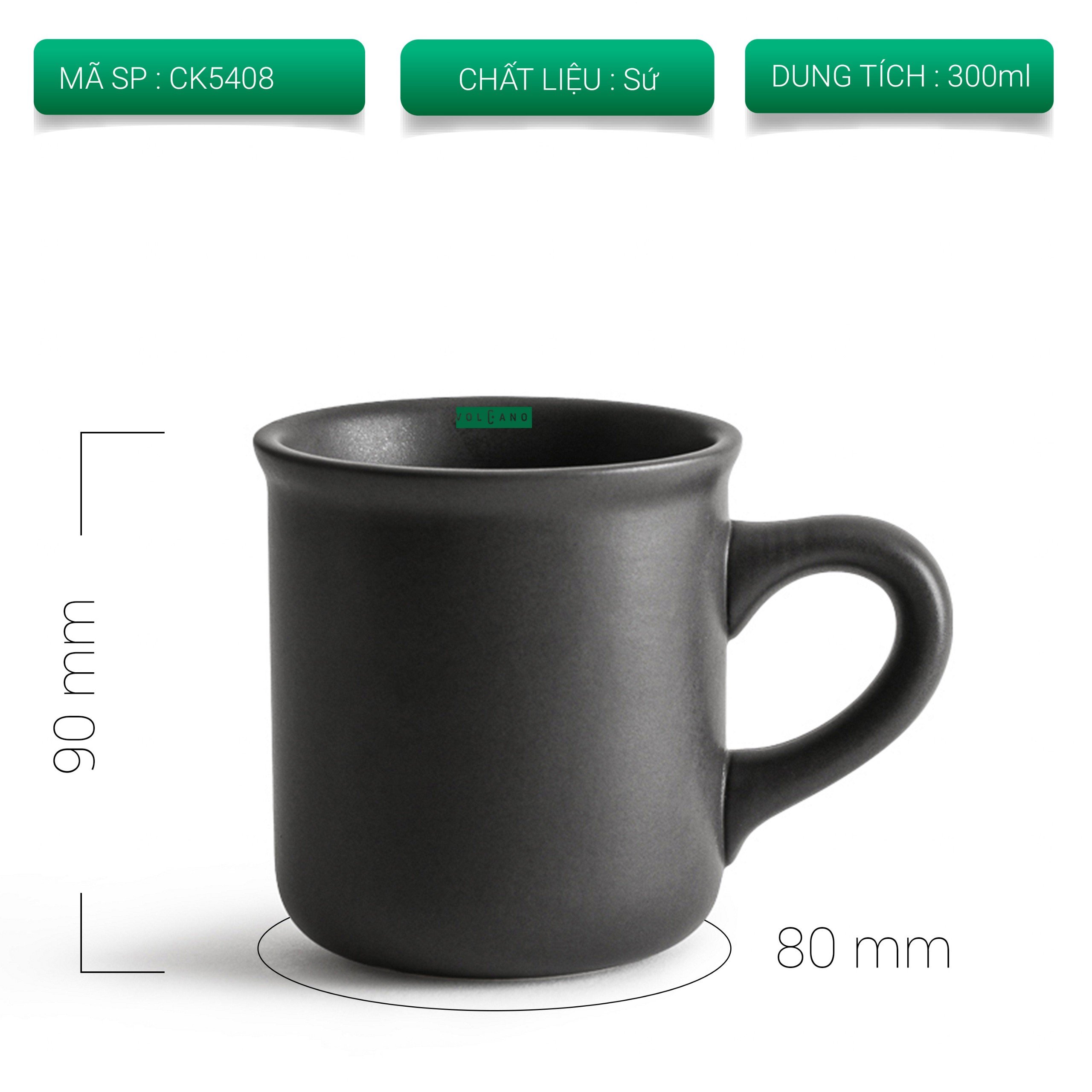 Ly sứ cà phê cao cấp 300ml CAFE DE KONA