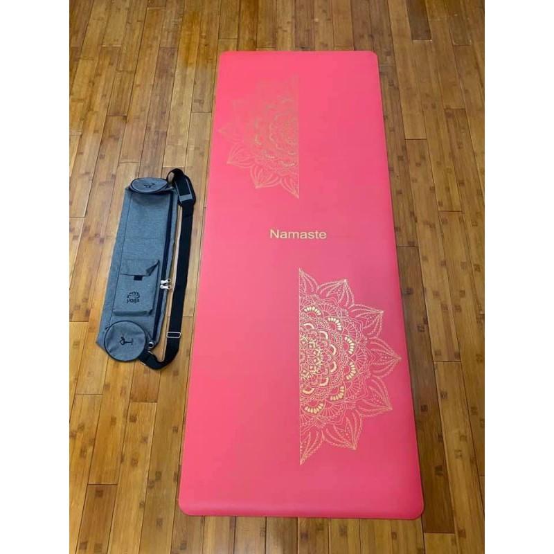 Thảm tập yoga cao su PU Namaste chống trơn trượt 100% hoạ tiết mandala