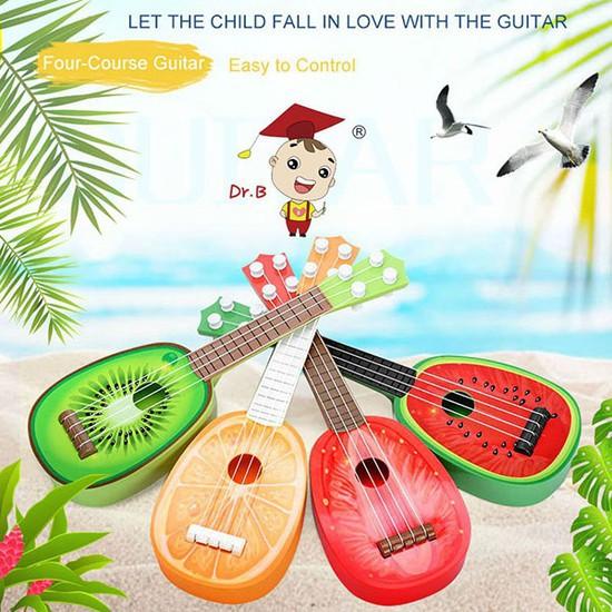 Đàn Ukulele an toàn chất lượng cho trẻ em, mẫu họa tiết Dưa hấu - HÀNG CÓ SẴN Uuy tín