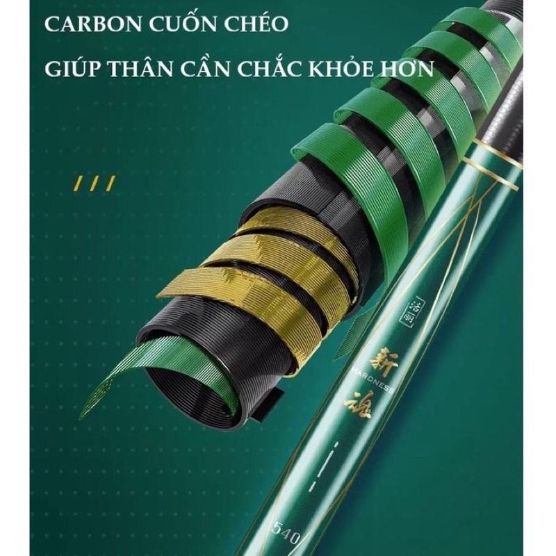 cần câu tay dài 7m2 hàng loại 1 chính hãng cần tải cá 10kg + 1 đọt phụ cần siêu nhẹ màu xanh ngọc