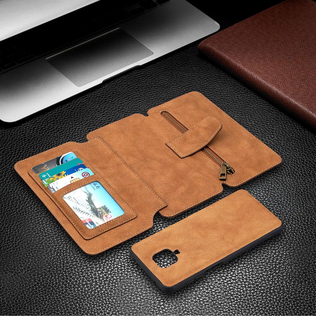 Ốp lưng điện thoại dạng ví da lật cho Xiaomi Redmi 9 Note 9 Pro Max Note 9S Mi Note 10 Pro