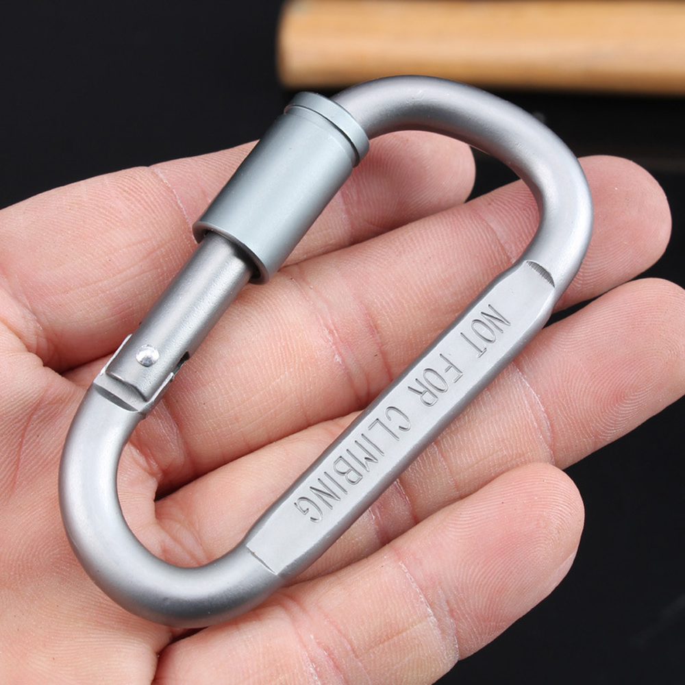 12 Chiếc Móc Khóa Carabiner Dạng D Bằng Hợp Kim Nhôm
