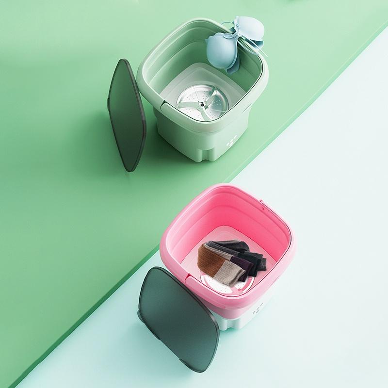 Máy Giặt Đồ Lót / Vớ Siêu Âm mini Gấp Gọn Mang Đi Du Lịch Tiện Lợi SJHY0316 MM