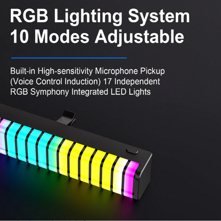 Nước Hoa Ô Tô 3D RGB USA Cảm Ứng Nhạc, Vừa Thơm Vừa Quẩy - Home and Garden