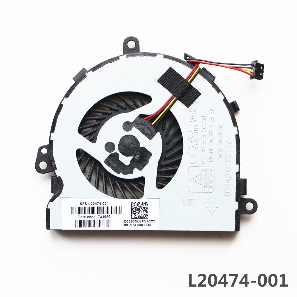 L20474-001 For HP 15-DA0053ws 15-DA0733ns 15-DA0765nz 15-DA0073ms 15-DA0002dx 15-DA0021ne 15-DA0598sa Cpu Cooling Fan