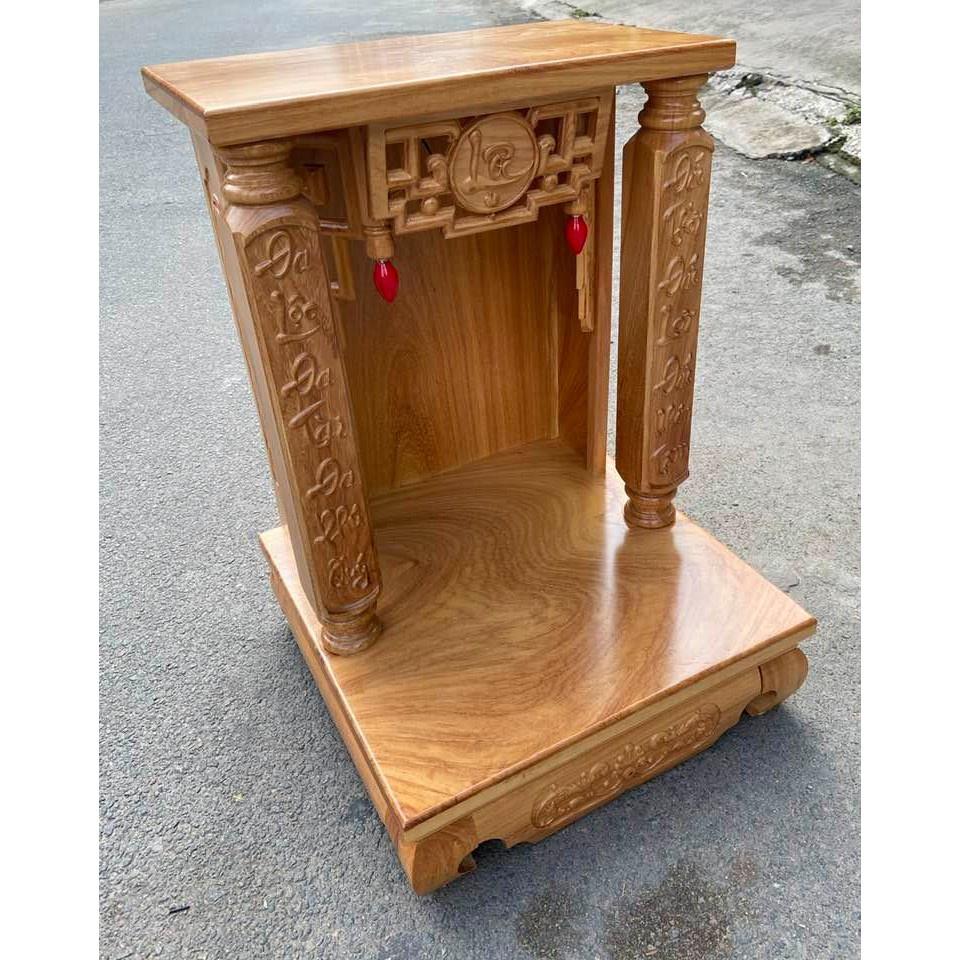 Bàn thờ thần tài ông địa 48 X 68cm, bàn thờ gỗ gõ , bàn thờ cao cấp hàng vip