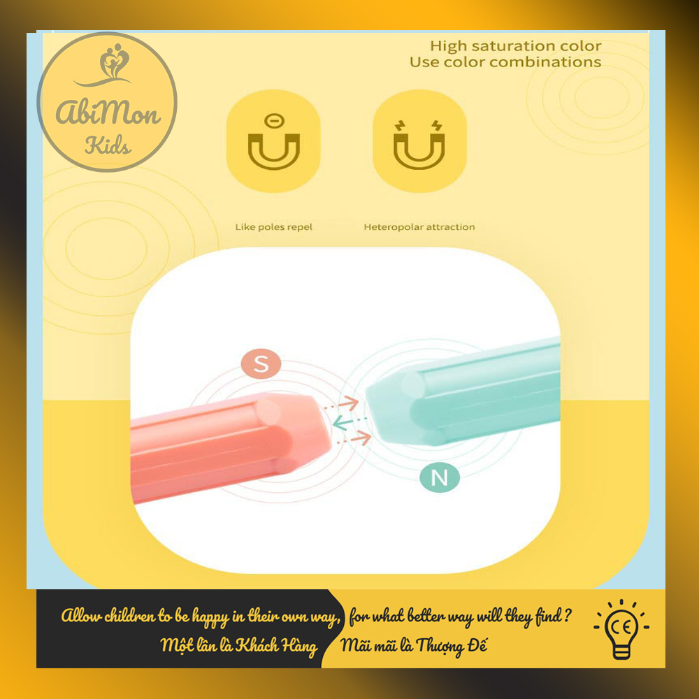 TẶNG QUÀ || Bộ Xếp Hình Nam Châm Cho Bé || Montessori cao cấp || Đồ chơi Gỗ - Giáo Dục - An toàn - Thông minh