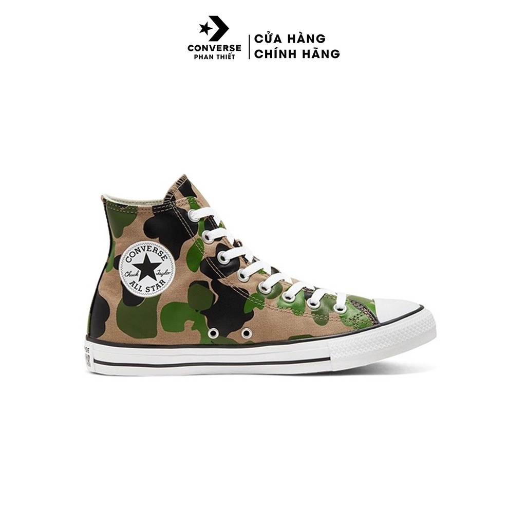 Giày sneaker cổ cao họa tiết camo Converse Chuck Taylor All Star Archival Camo Hi - 166714C