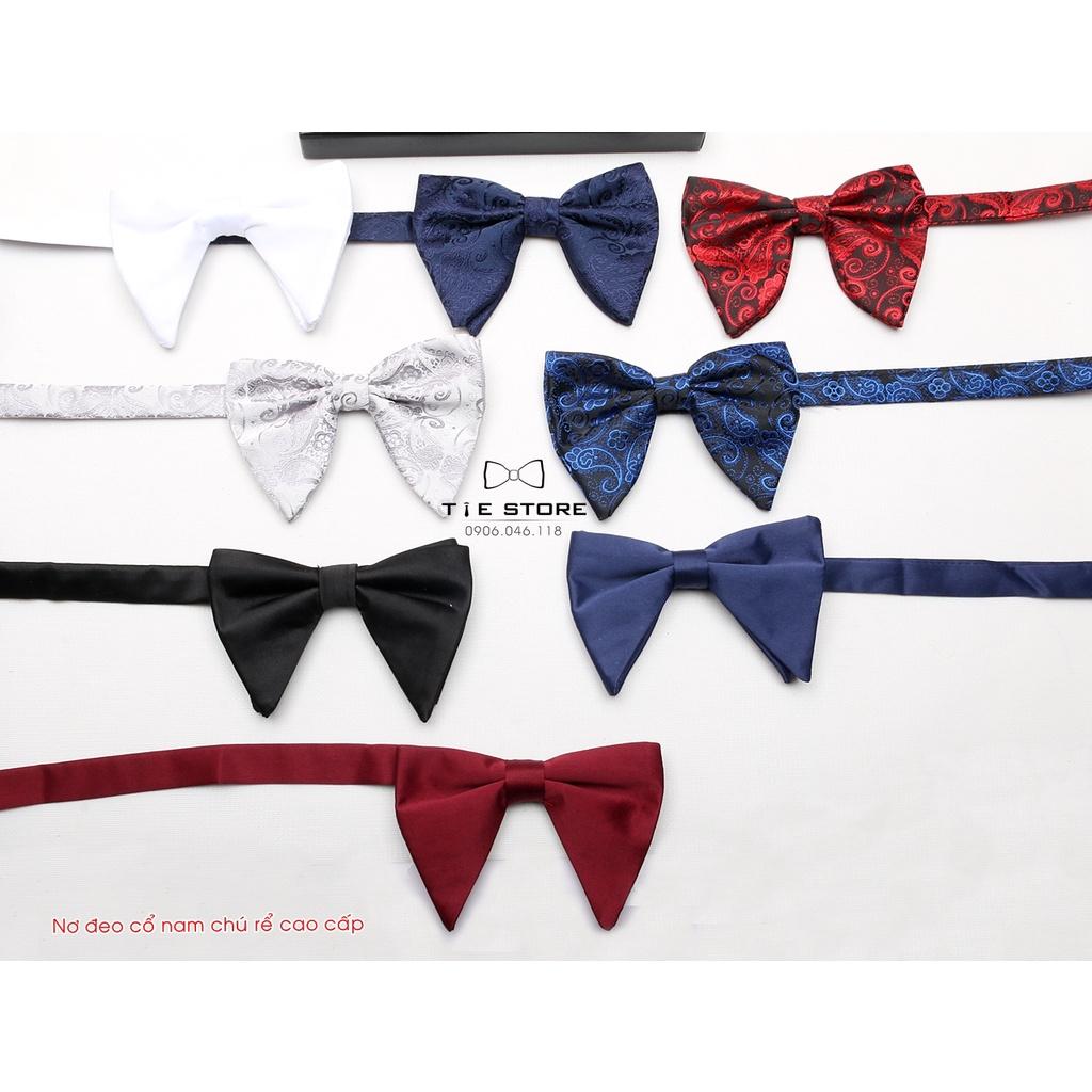 NHIỀU MẪU Nơ Đeo Cổ Nam Chú Rể Cánh Dài, Nơ Nam Đẹp, Nơ MC Ca Sỹ - Full box