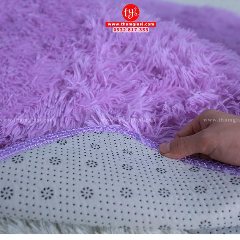 Thảm Lông Xù Màu Tím | 100x160cm | Thảm Trang Trí Phòng Khách - Phòng Ngủ - Thảm Trải Sofa - Thảm Dành Cho Bé