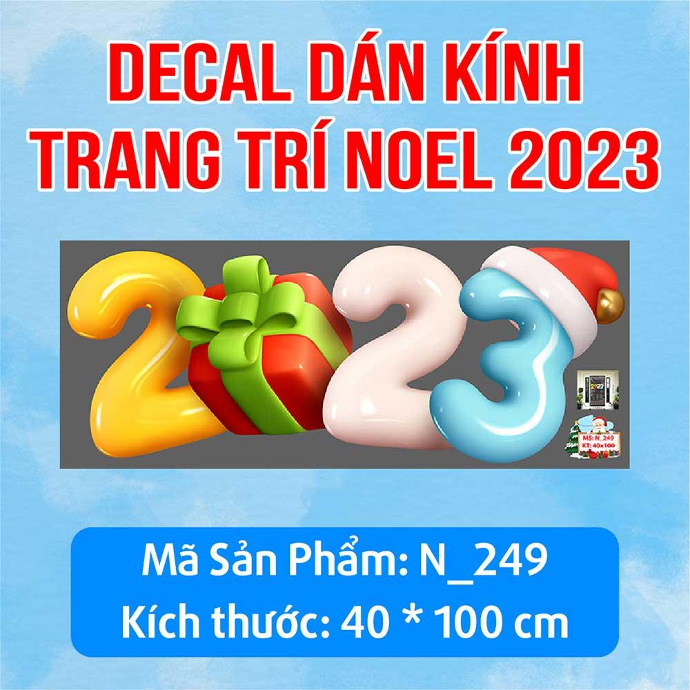 DECAL TRANG TRÍ GIÁNG SINH 2023 COMBO SỐ 68