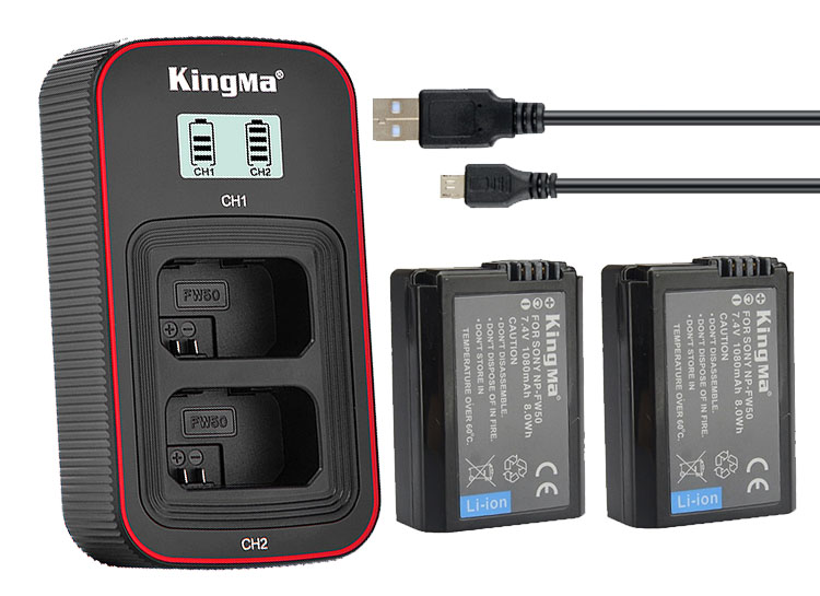 Pin sạc Kingma Ver 3 cho Sony NP-FW50 , Hàng chính hãng