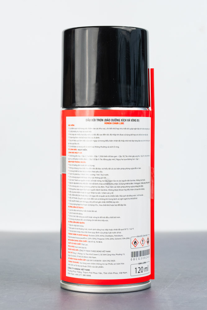 Dầu Làm Sạch Và Bôi Trơn Xích (Sên) Tải Honda Chai 400ml và 120ml - 08CG3075501