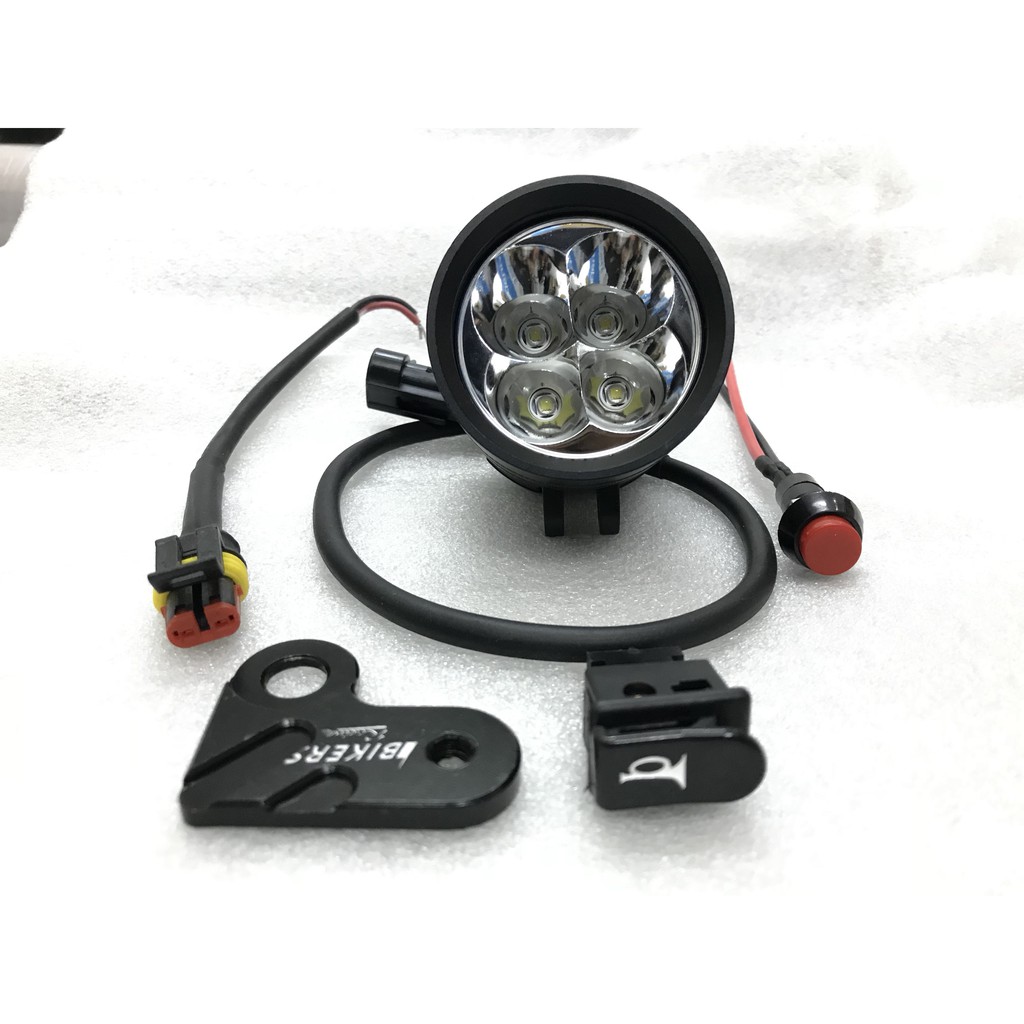 Đèn Led L4X 40W Trợ sáng xe máy Tặng 5 món phụ kiện