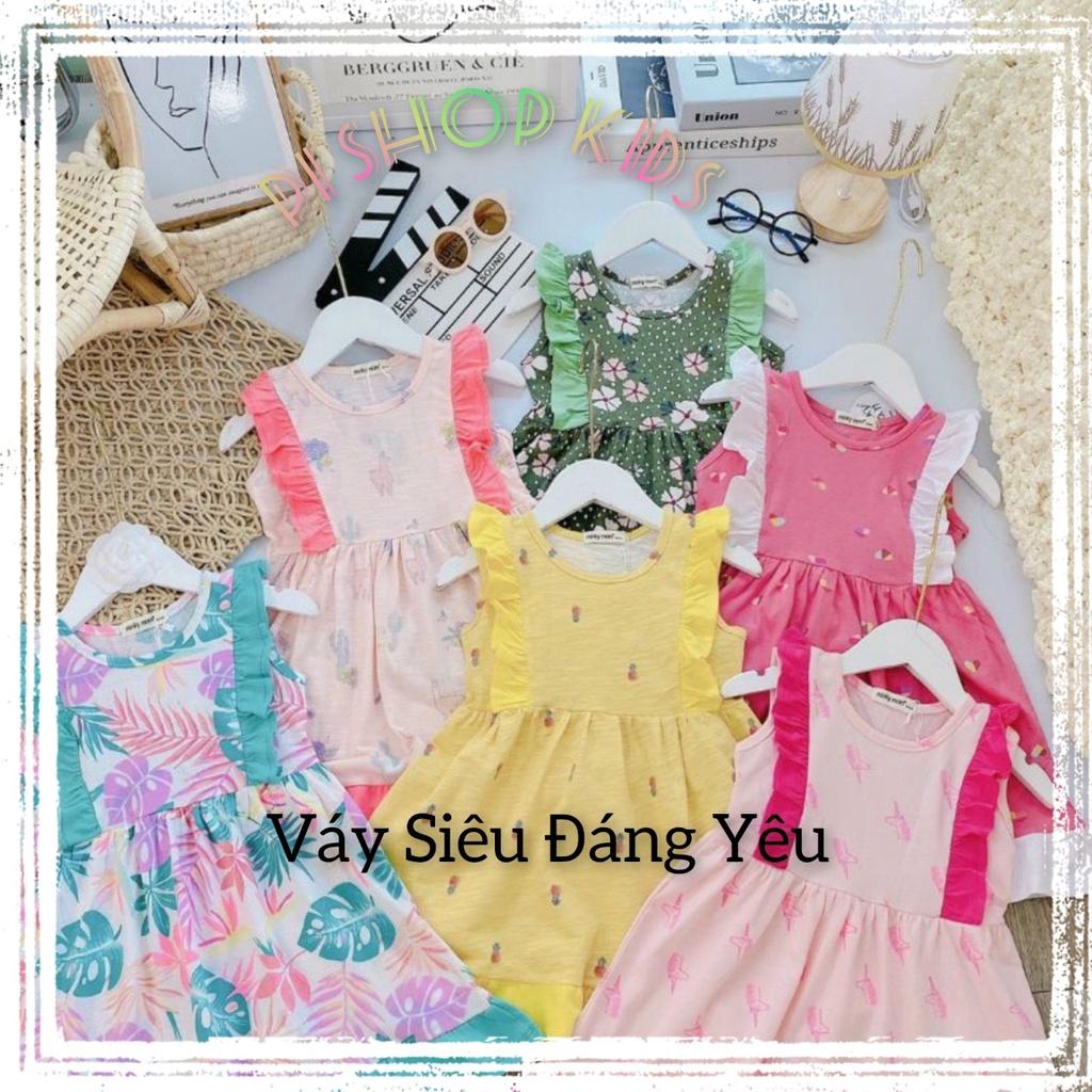 MINKY MOM Váy Đuôi Cá Phối Viền Siêu Xinh Cho Bé Gái
