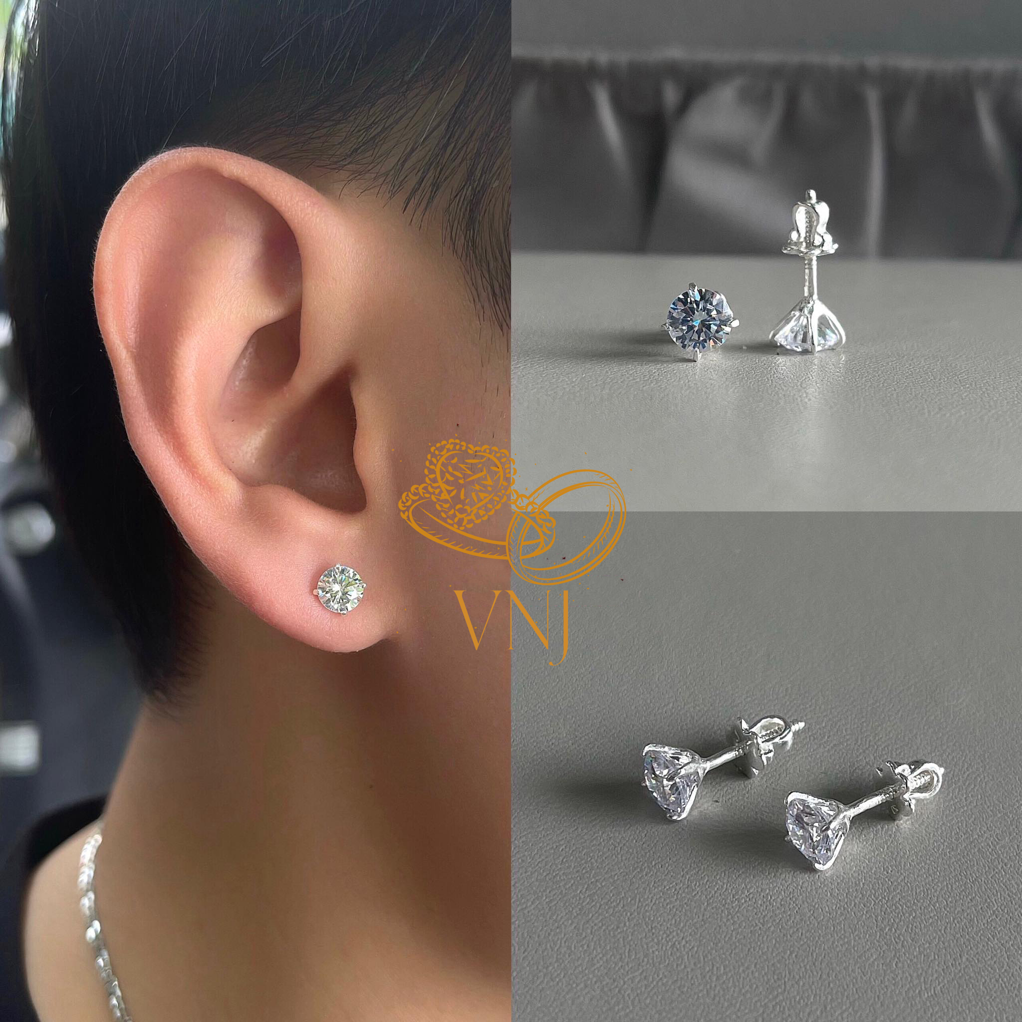 Bông tai thời trang nam nữ