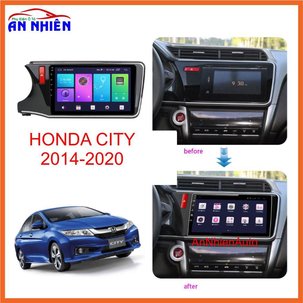 Màn Hình Android 10 inch Cho Xe CITY 2014-2020 - Đầu DVD Chạy Android Kèm Mặt Dưỡng Giắc Zin Cho Honda City
