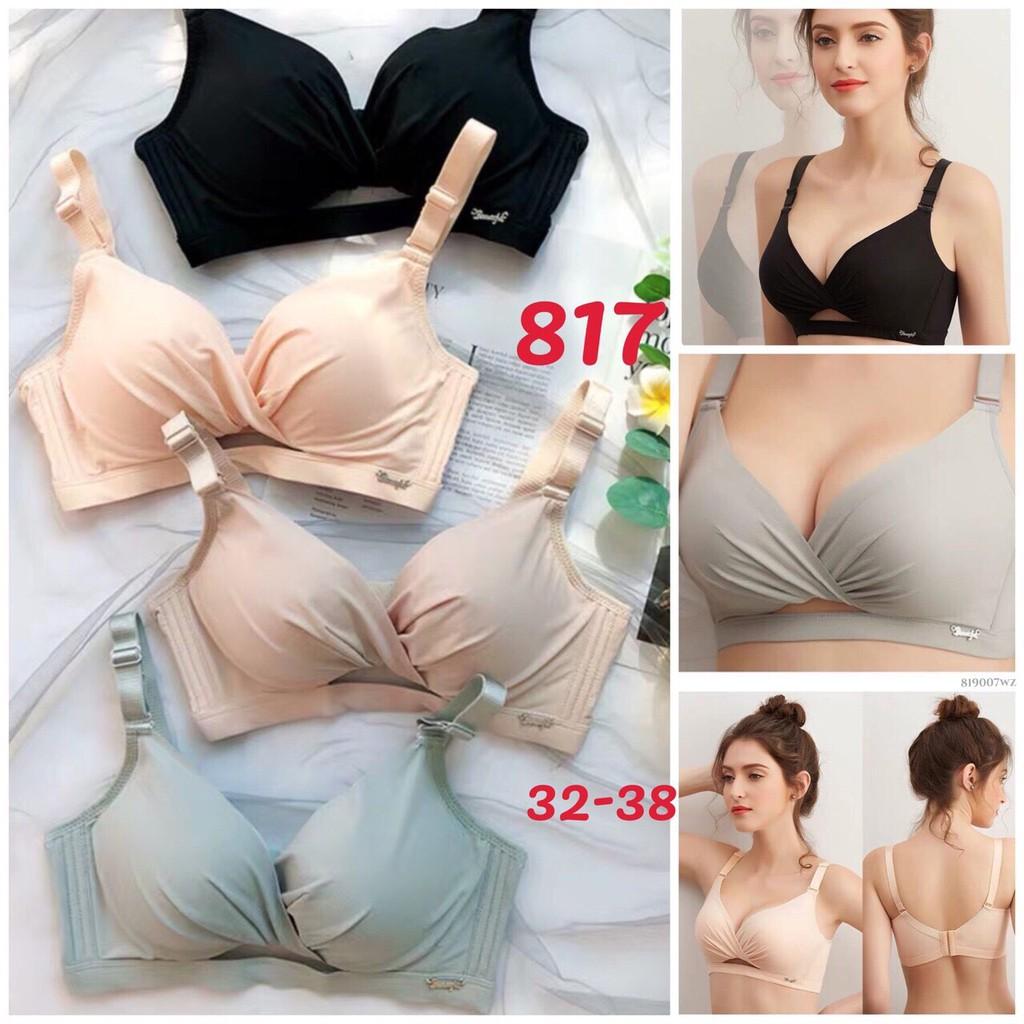 Áo Lót Đệm Dày Phối Lụa Bát Chéo Dành Cho Ngực Nhỏ