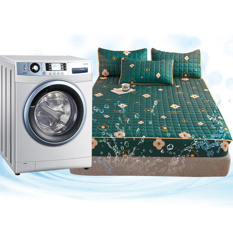 Bông Trang Bị Tấm Với Thun Tất Cả-Đã Bao Gồm Drap Giường Mài Mền Chần Gòn Giường Bọc Nệm Chống Thấm Không Vỏ Gối