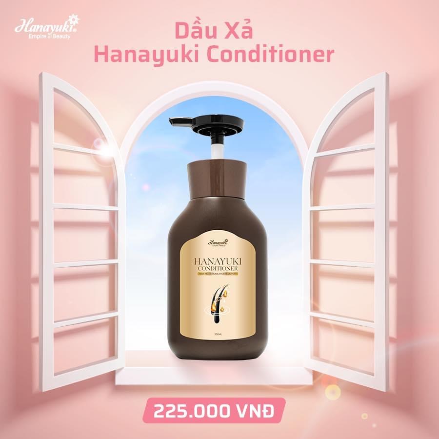 Dầu xả Hanayuki Conditioner giúp tóc mềm mượt và phục hồi hư tổn