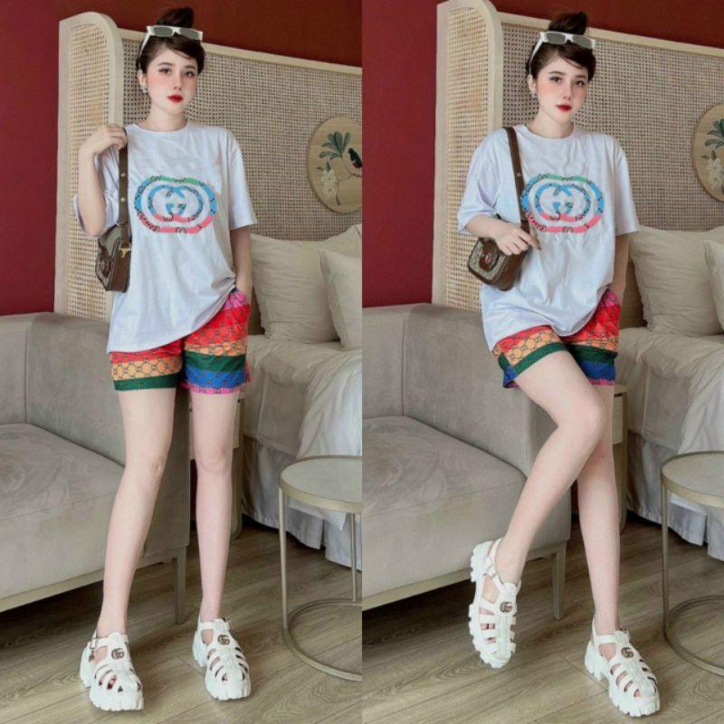 SÉT BỘ THỂ THAO FORM RỘNG PHỐI HỌA TIẾT THÊU SẮC MÀU