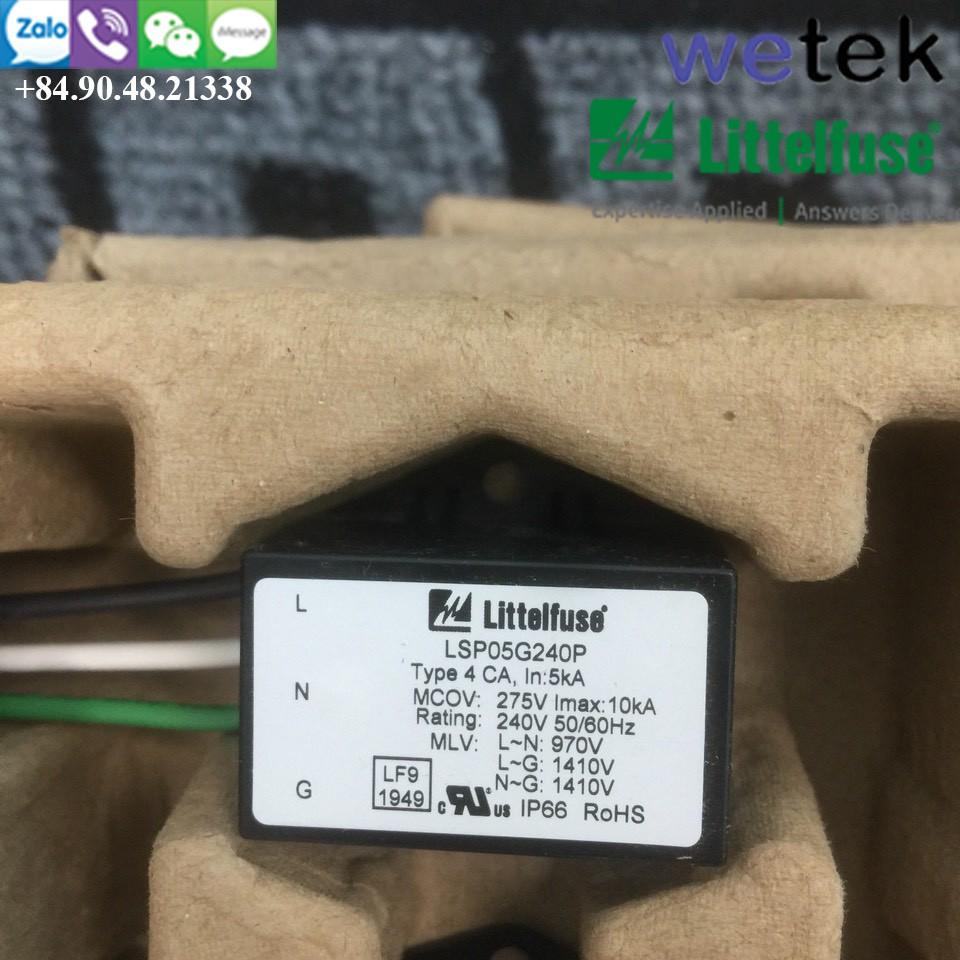 Chống sét cho đèn LED, Camera, đèn Pha, đèn đường Litteluse 10kA LSP05 , nối tiếp và song song