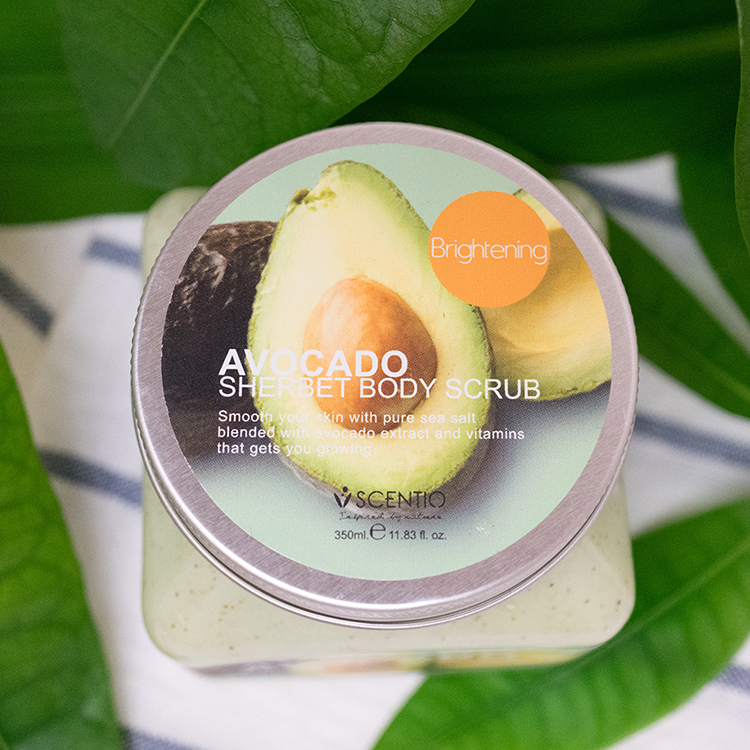 Tẩy Tế Bào Chết Toàn Thân Dưỡng Ẩm Làm Sáng Và Chống Lão Hoá Da Beauty Buffet Scentio Avocado (350ml)