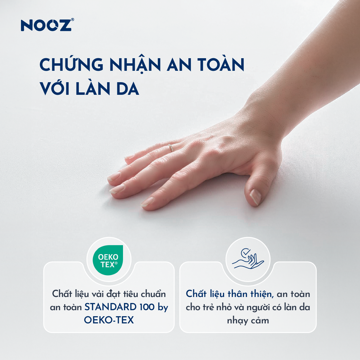 Ga Chống Thấm NOOZ Ga Bo Chun Phủ TPU Kháng Nước Giúp Tăng Tuổi Thọ Và Bảo Vệ Nệm NOOZ Home Goods