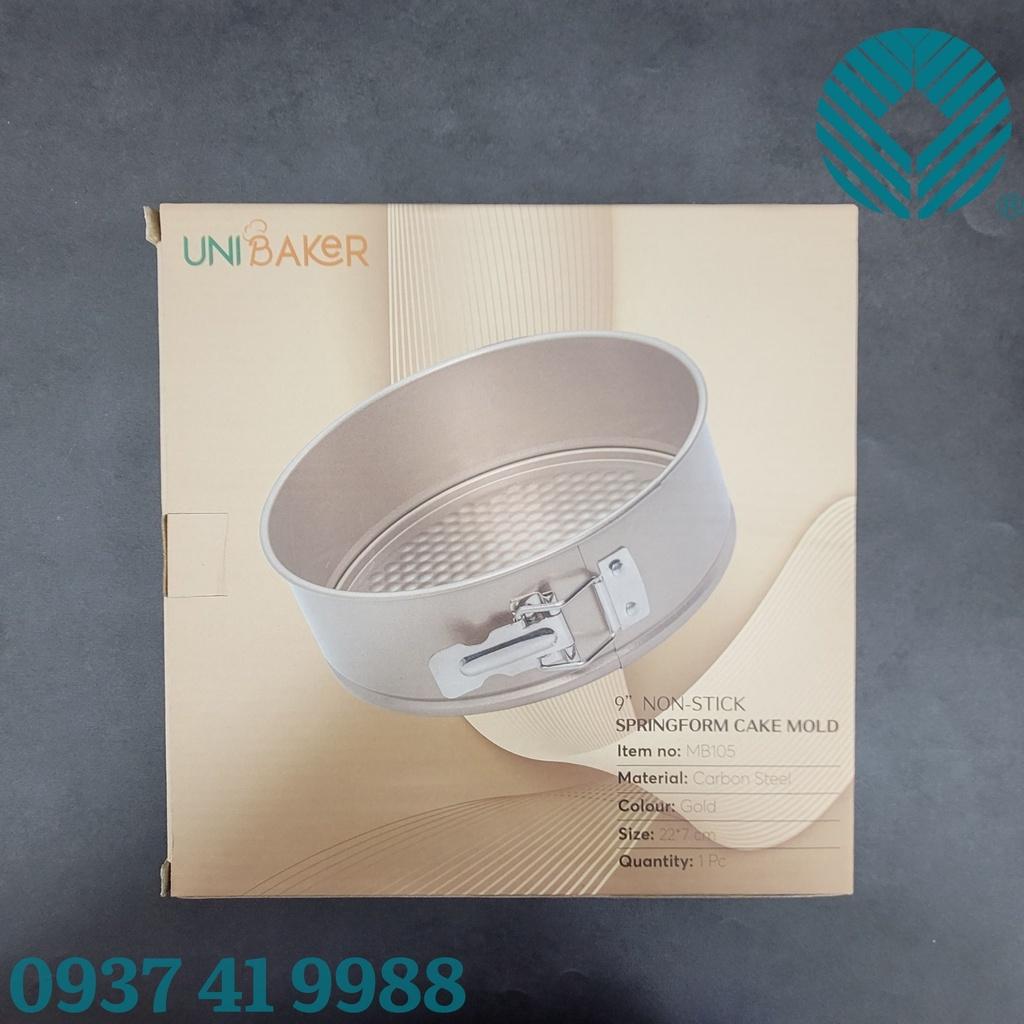 Unibaker - Khuôn nướng bánh tròn Springform có khóa, đáy rời nhiều kích cỡ