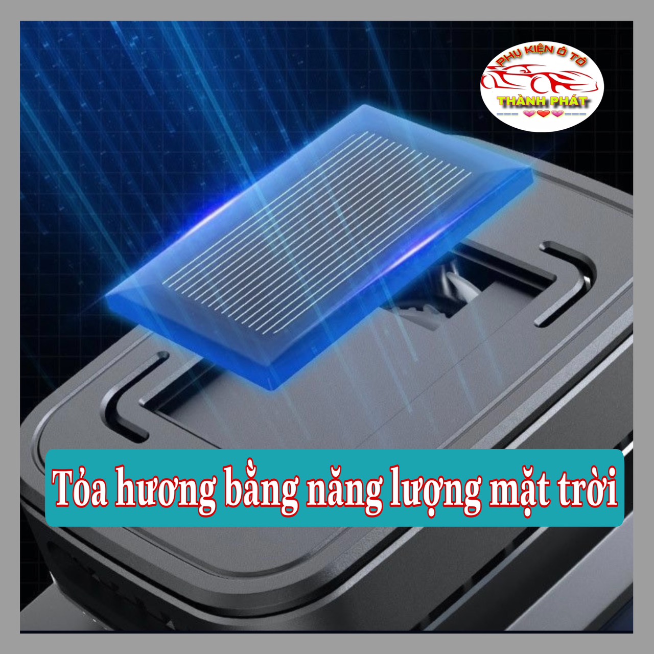 Nước hoa dầu thơm ô tô xe hơi cao cấp chiết xuất 100% từ thảo mộc tỏa hương bằng năng lượng mặt trời khử mùi chống say xe an toàn sức khỏe