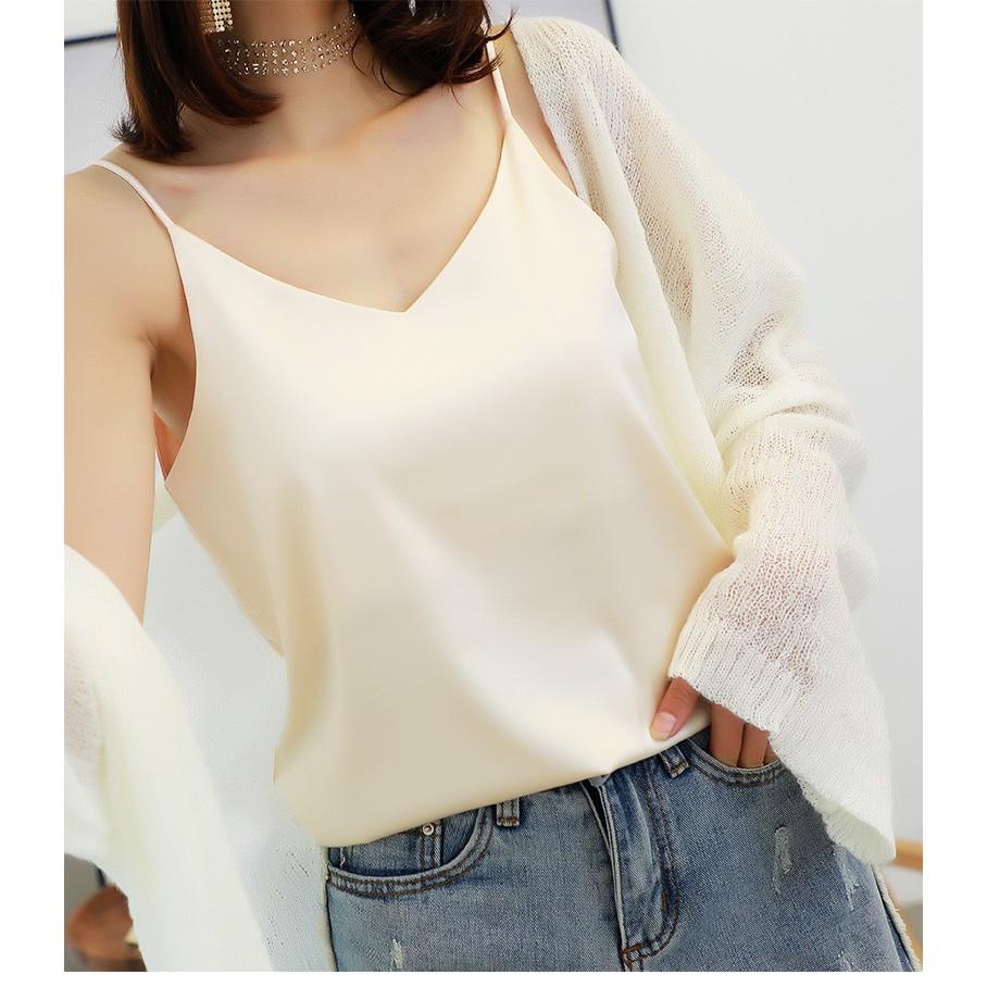 Combo Áo Blazer Linen Hồng Pastel Tay Lỡ Hàn Quốc Cao Cấp + Áo Dây