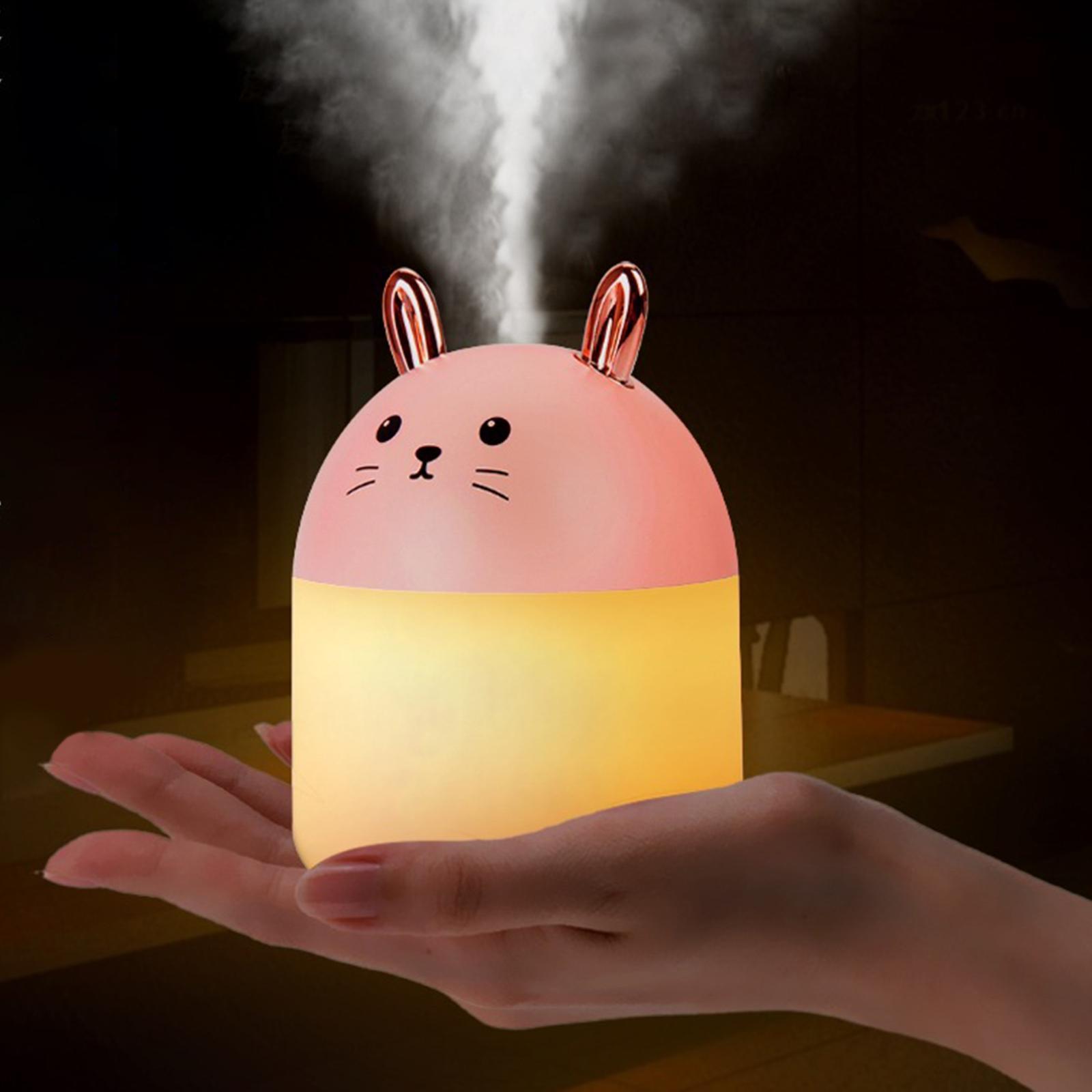 Cute Rabbit Wireless Humidifier Micro USB W/ 250ml Water Tank for Tabletop