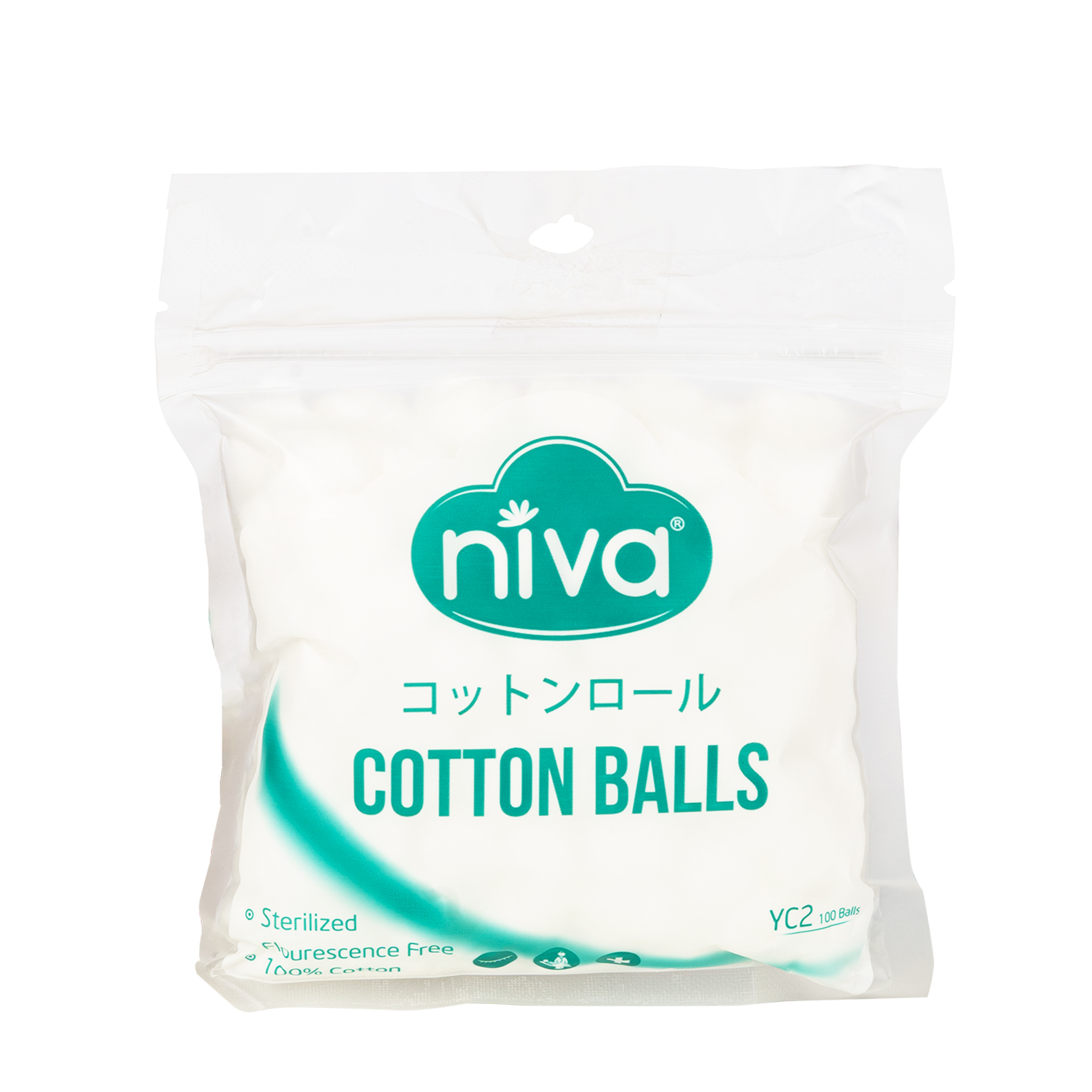 Combo 05 Gói 100 Bông Gòn Viên Tròn Y Tế NIVA Yc2 Đường Kính 16mm Nhét Tai Cho Phụ Nữ Sau Sinh