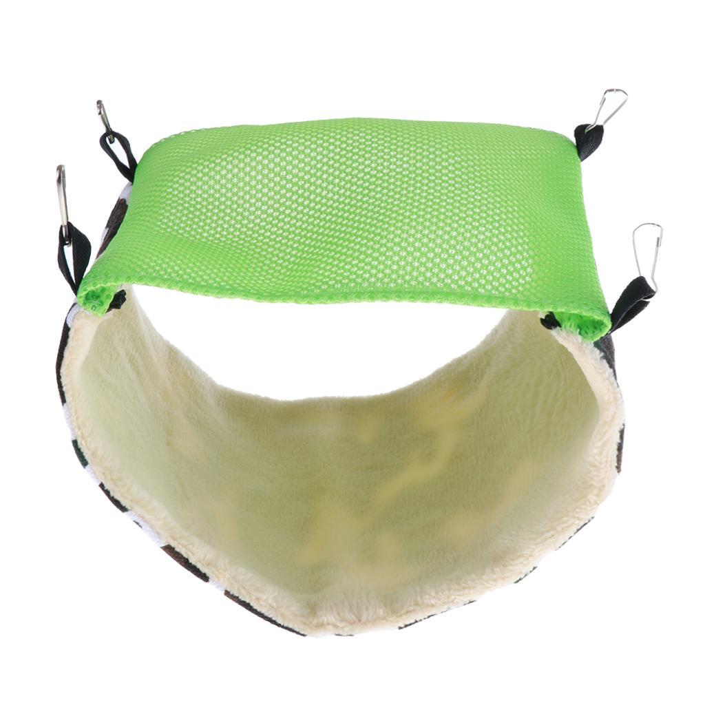 Small Animal Bedding Cage Accessories Hammock Hedgehog Squirrel Rat Green