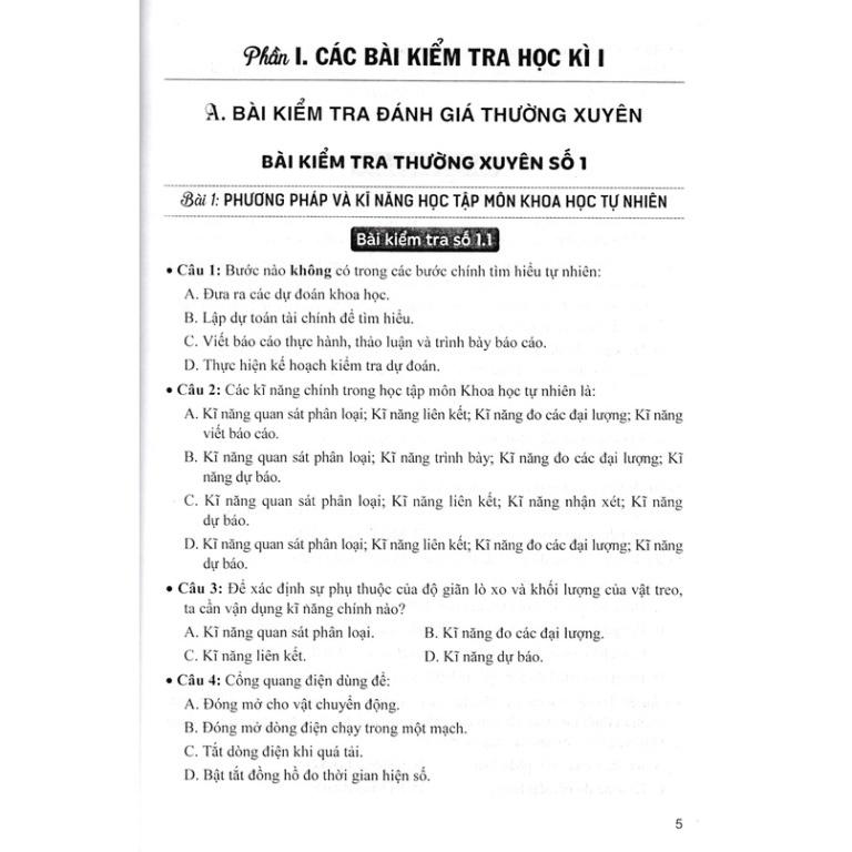 SÁCH - đề kiểm tra, đánh giá vật lí 7 - khoa học tự nhiên (bám sát sgk kết nối tri thức với cuộc sống)