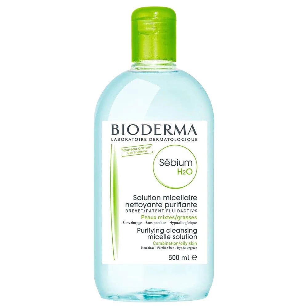 Dung Dịch Làm Sạch Và Tẩy Trang Công Nghệ Micellar Dành Cho Da Hỗn Hợp, Da Dầu Bioderma Sebium H2O 500ml