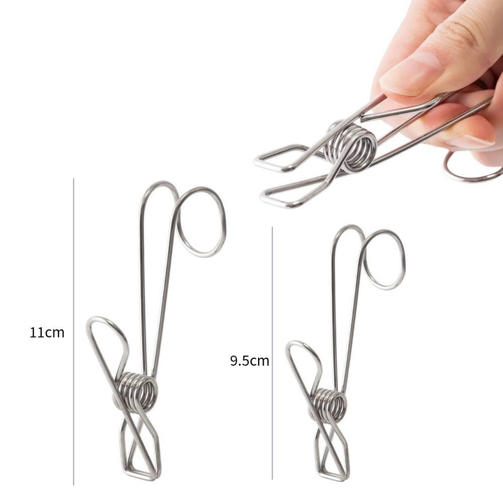 Kẹp thép không gỉ treo đồ dùng đa năng tiện lợi cho gia đình